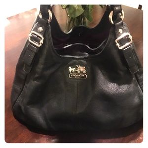 🔥Authentic black leather Coach purse 🔥