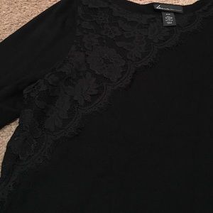 NWOT 18/20 Lane Bryant black eyelash lace sweater