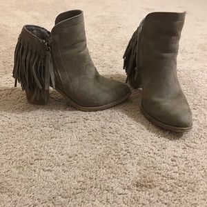 Fringe booties