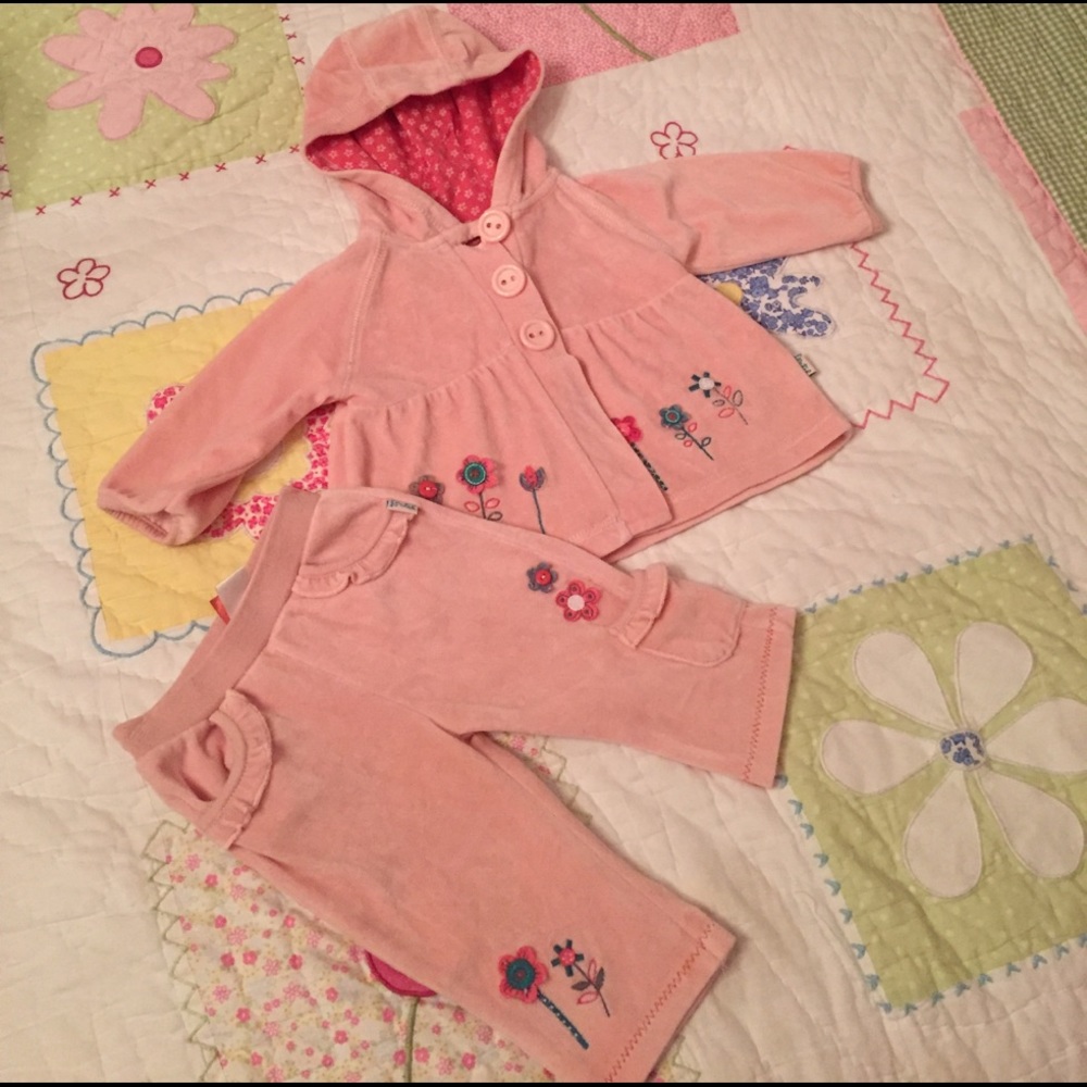 Adorable Pumpkin Patch velour outfit