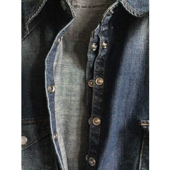 All Saints Tops - Distressed all saints denim shirt