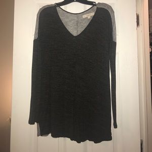 Dark and light grey Loft sweater