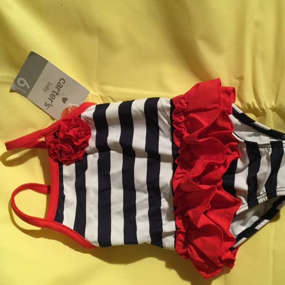 carters Other - Carters 6m Red white blue one piece swimsuit NWT