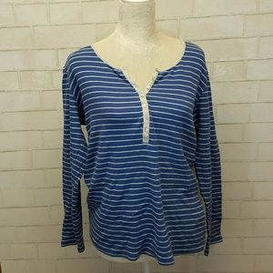 J jill striped tee shirt