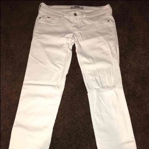Hollister white jeans
