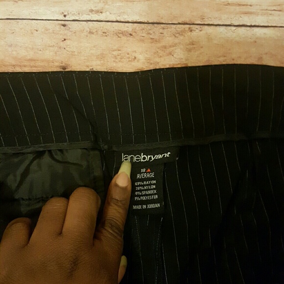 Lane Bryant Pinstripe Pants - Picture 3 of 4
