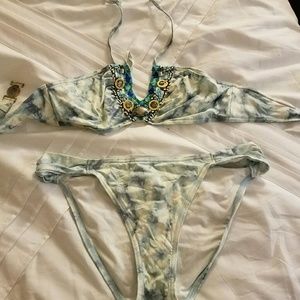 Victoria Secret  2 piece with stone detail