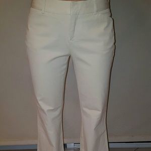 Cream colored stretchy slacks