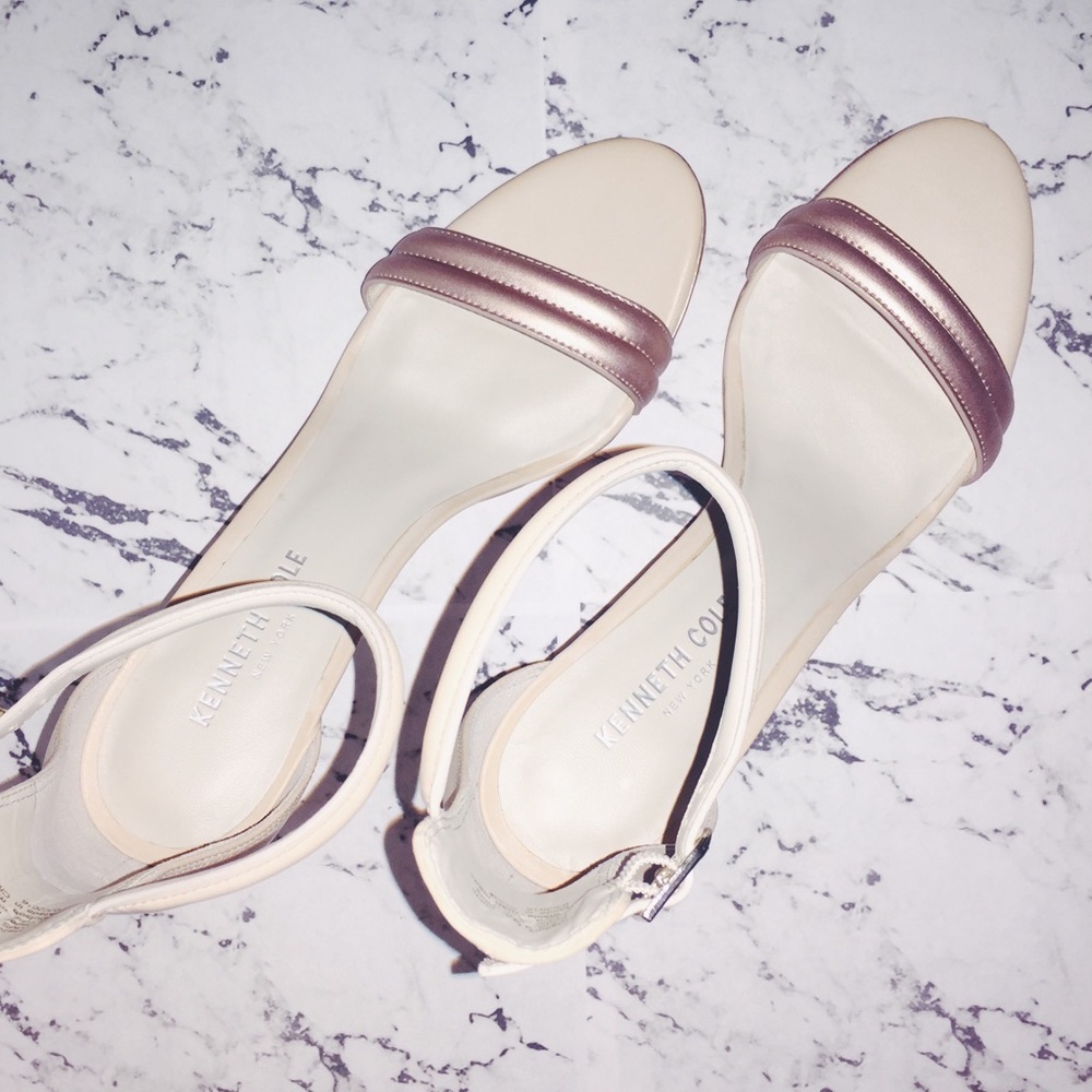 Kenneth Cole Rose Gold Sandals