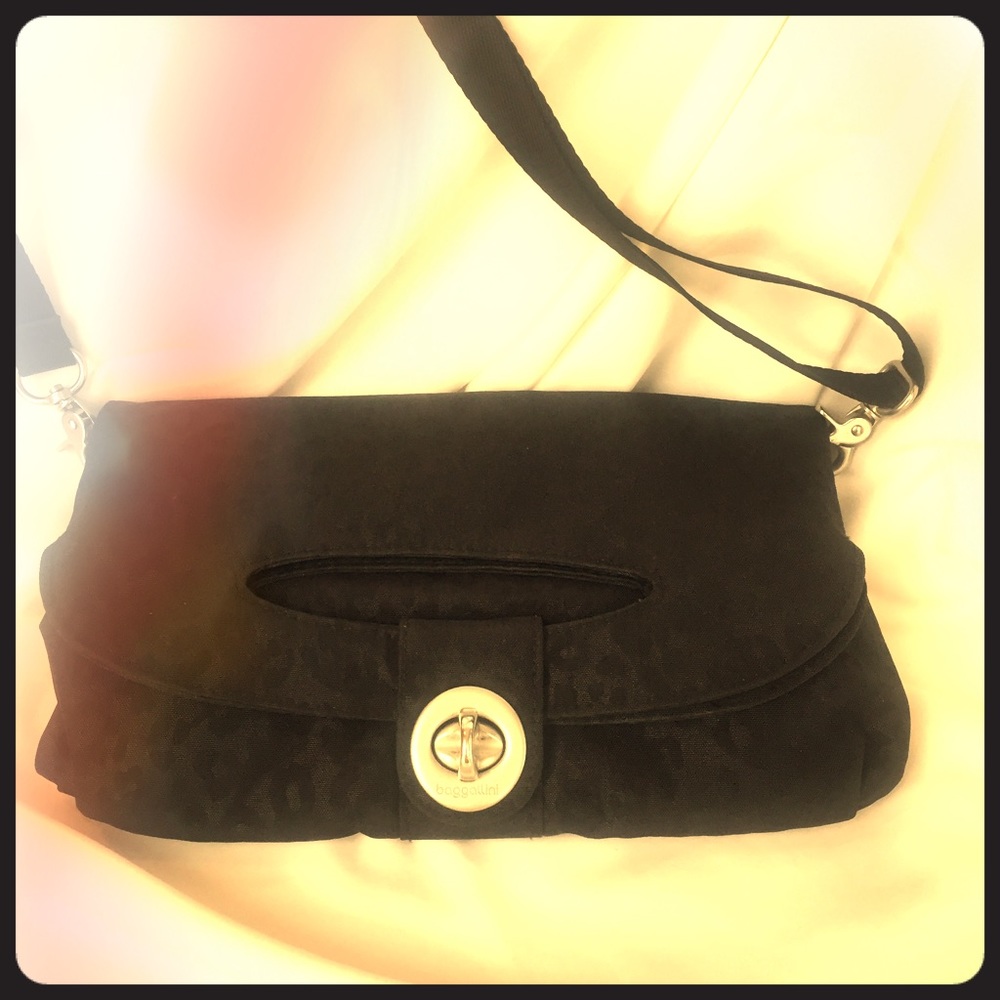 Crossbody Convertible Clutch with Cheetah Print