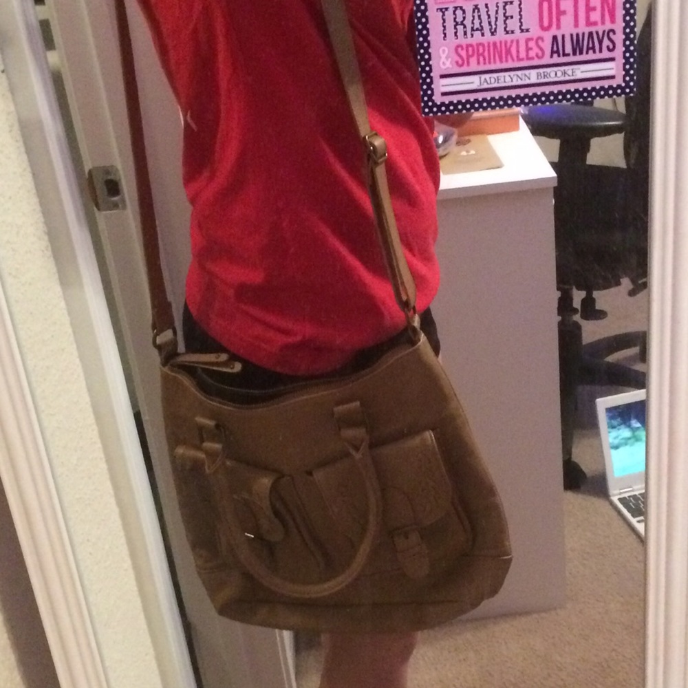 Large Tan purse from target