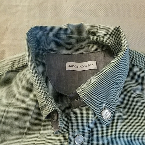 Jacob Holston Short Sleeve Button Up medium m - Picture 4 of 8