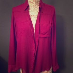 Express Portofino Magenta Blouse