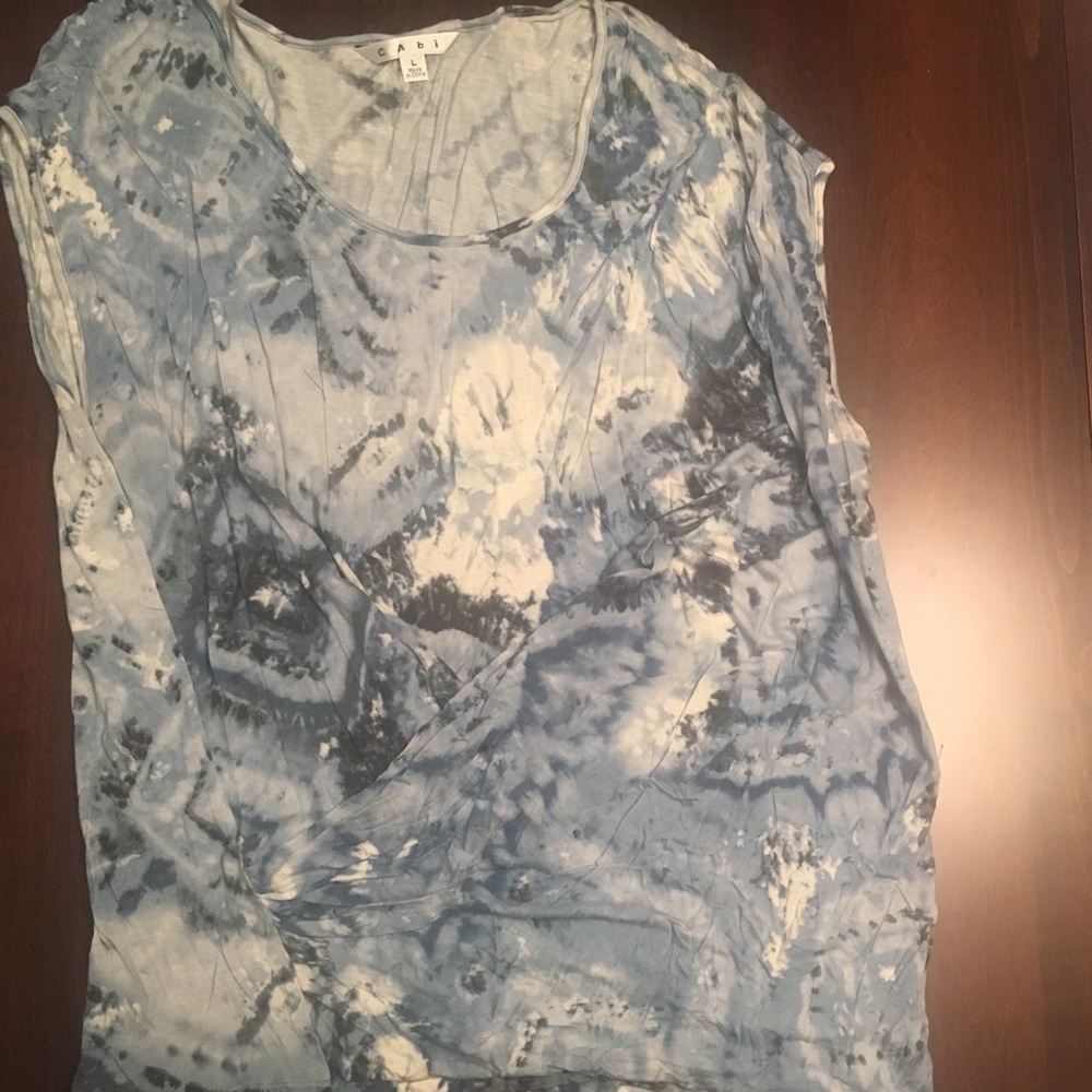 CAbi sleeveless blouse, size Large