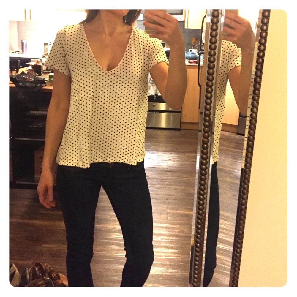 Like new - Dolce Vita polka Dot size small shirt