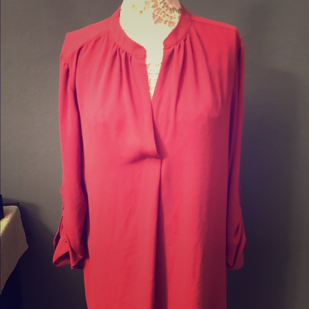 Loft blouse- dark mauve