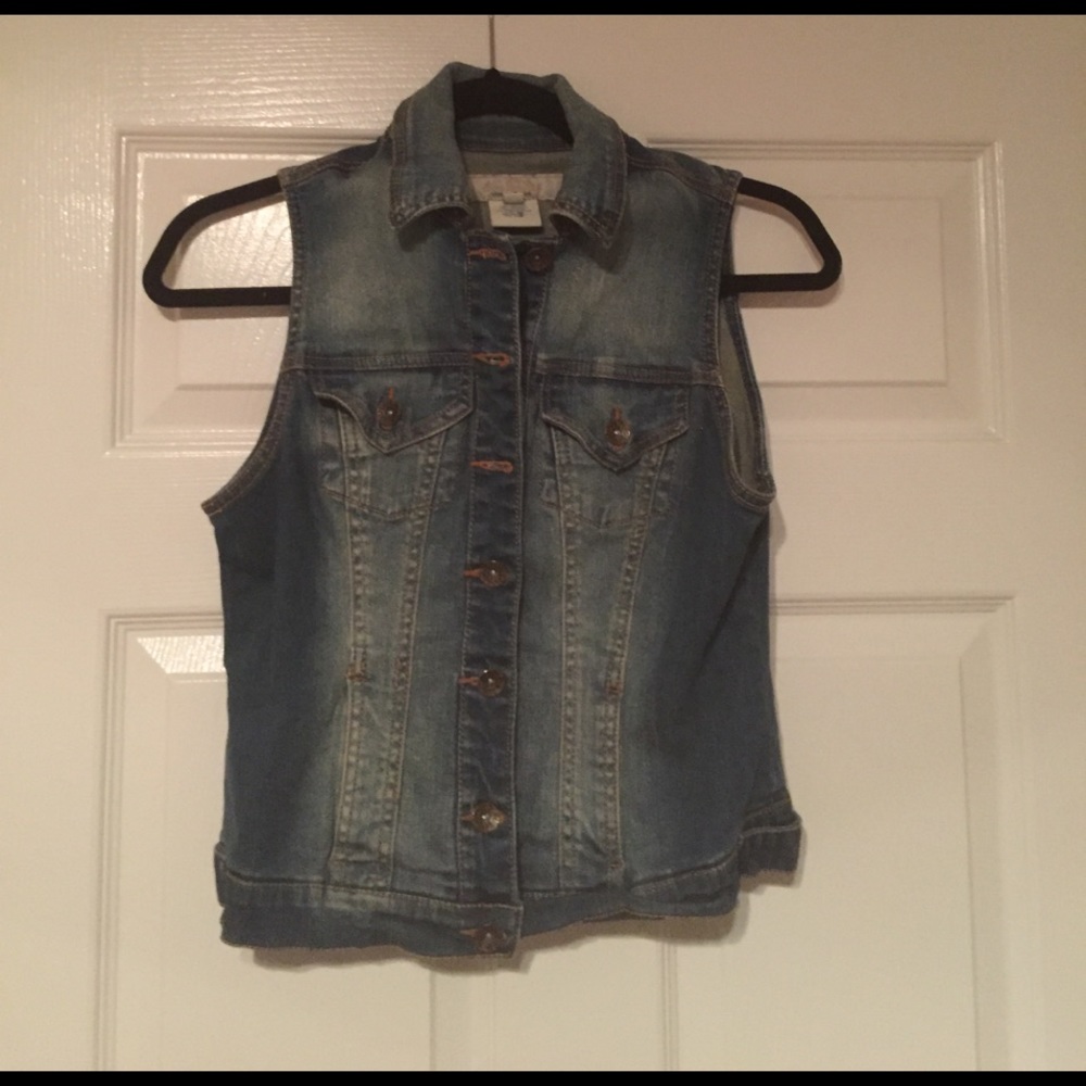 Faded Denim Vest