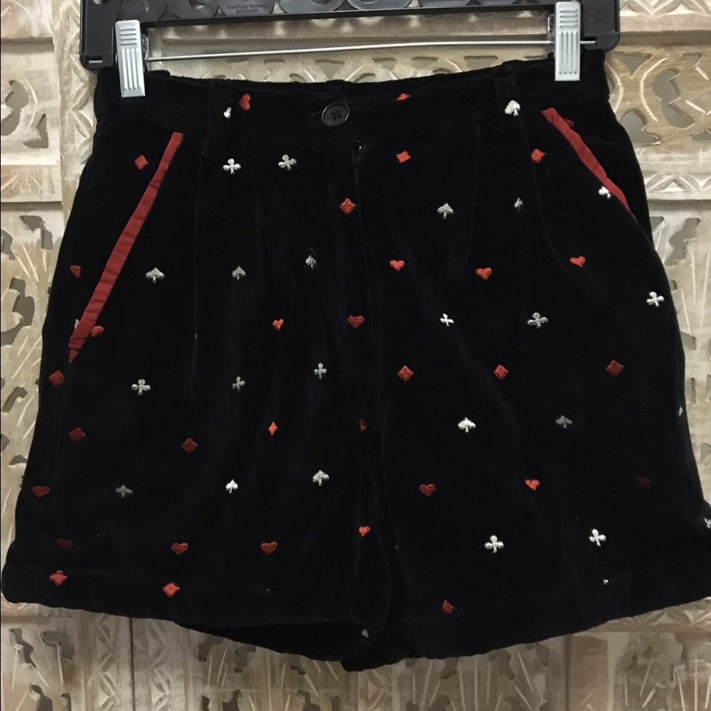 Samantha Pleet velvet shorts 4 small