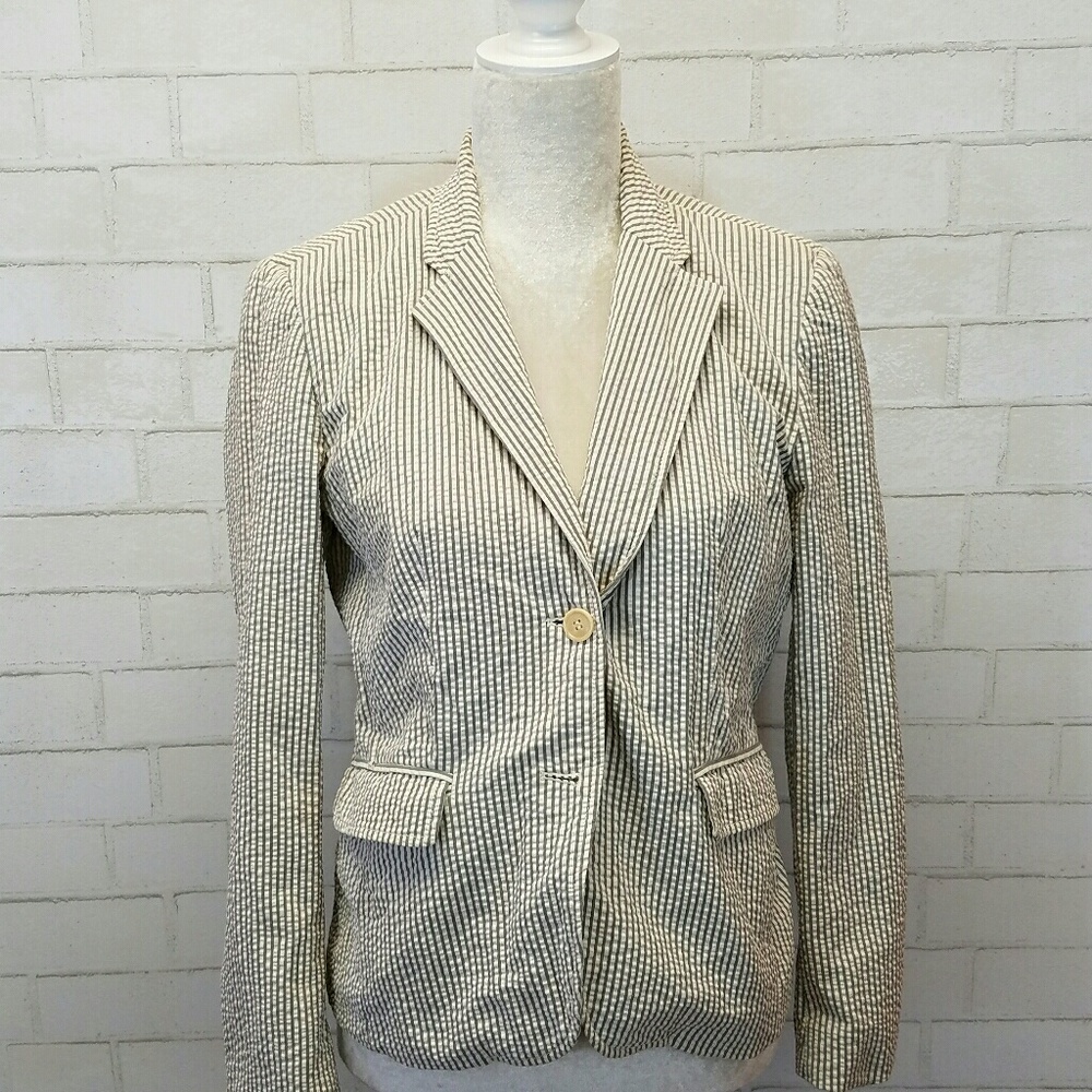 J. Crew pin striped blazer