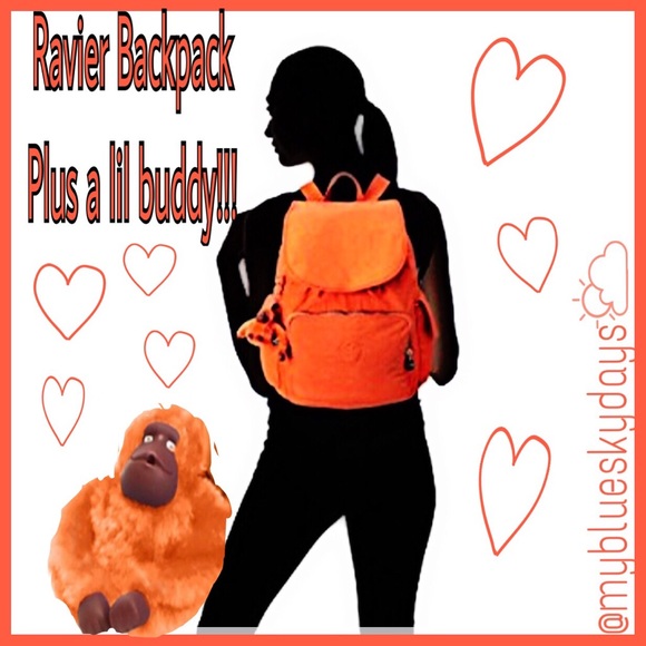 Kipling Ravier Backpack with lil Buddy🐒 - Picture 2 of 4
