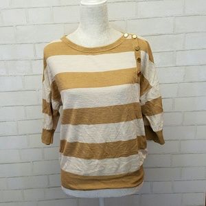 Crew neck striped sweater