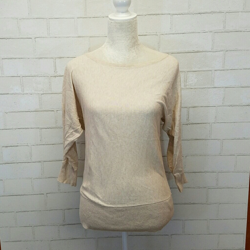 Thin cream sweater