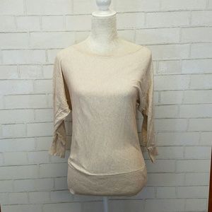 Thin cream sweater
