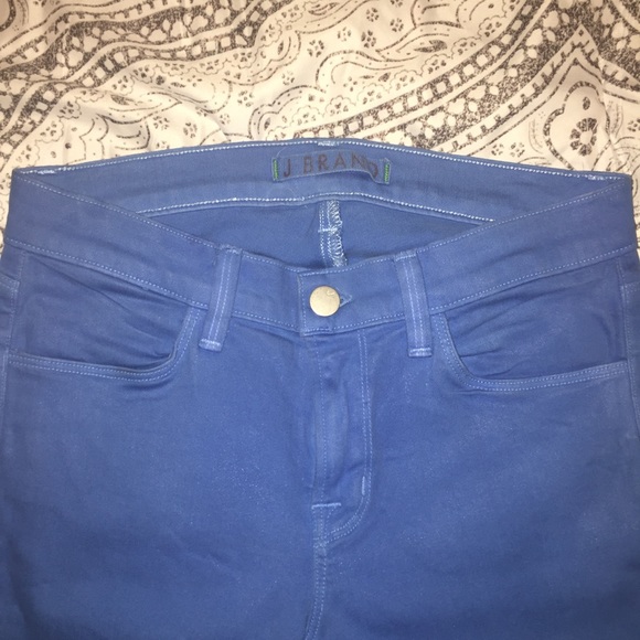 J Brand women's blue coated super skinny jeans - Picture 2 of 5