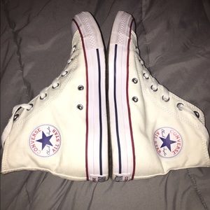 white hi-top converse