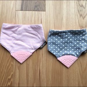 Bandana teething bibs | Set of 2