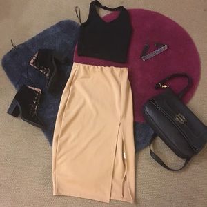 🌈🆕 Missguided Midi Skirt with Slit