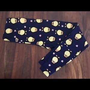 Lularoe hipster penguin never worn leggings  OS