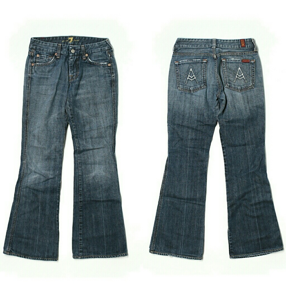 7 For All Mankind Flare Jeans Size 25 Waist