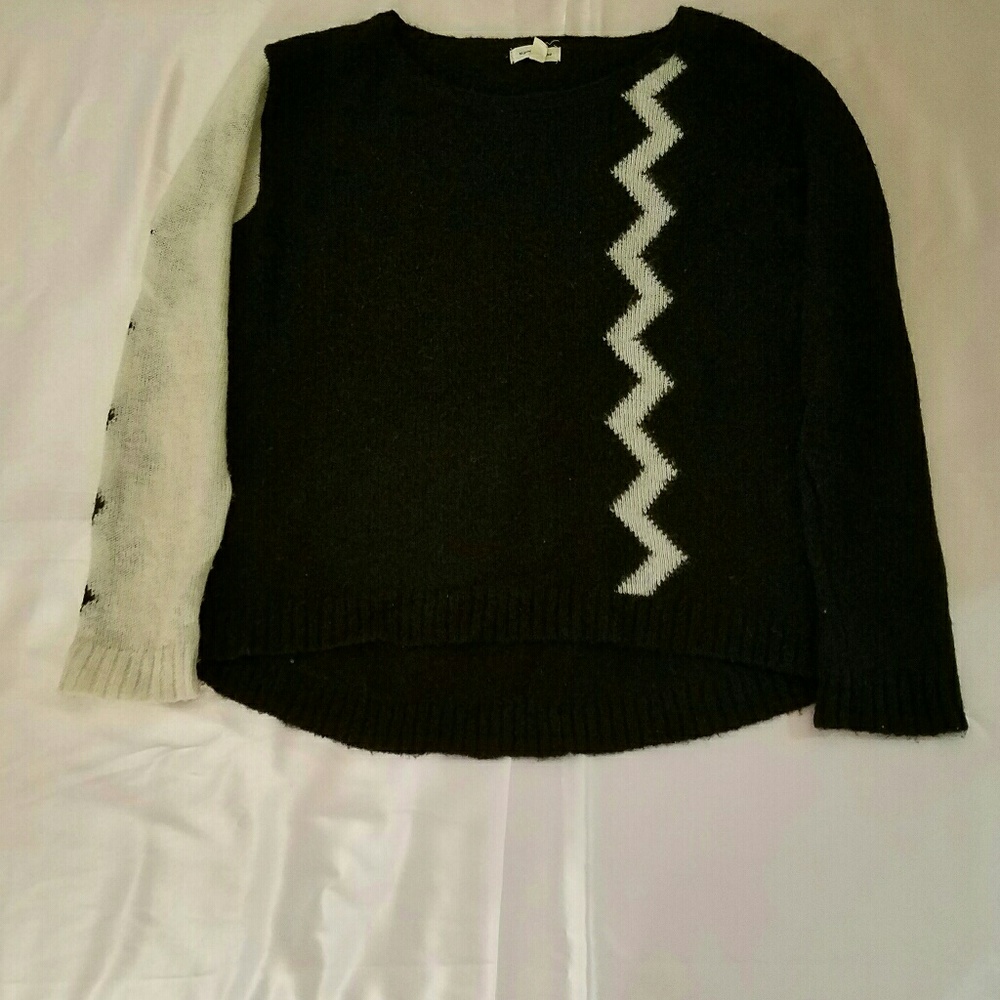 Black and Cream Sweater