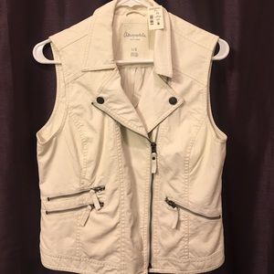 Aeropostale faux leather vest.