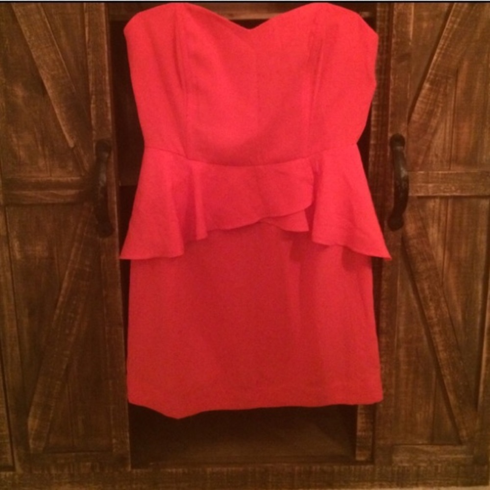 Peplum coral forever 21 dress M