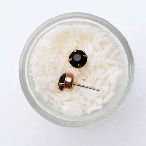 Black Stone Earrings