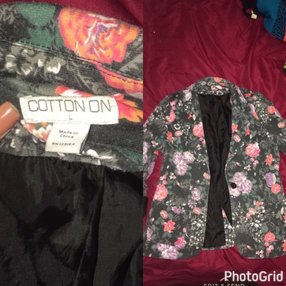 Cotton On floral blazer