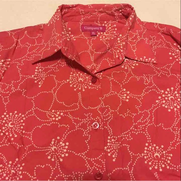 Women's  Pink Collared Polo Long Sleeve Size XL - Picture 3 of 4