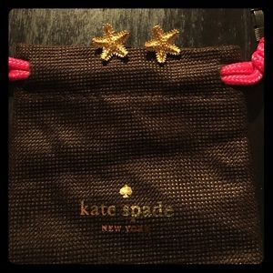 Kate Spade gold starfish earrings