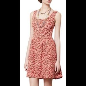 Maeve Caldera Dress Anthro cheetah print dress