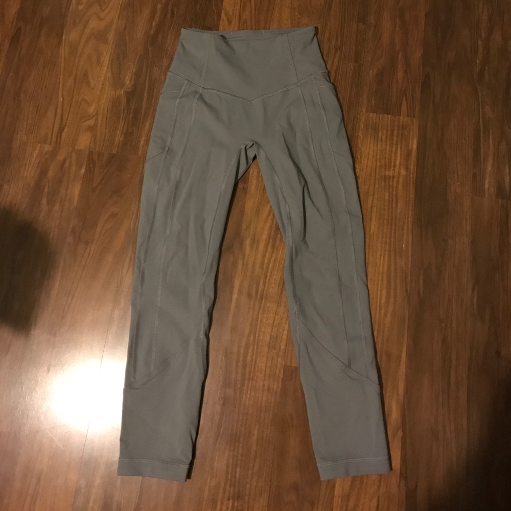 Gray lululemon leggings size 4