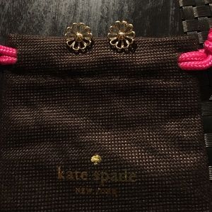 Kate Spade gold flower earrings