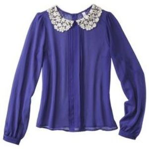 Blue Peter Pan collar top