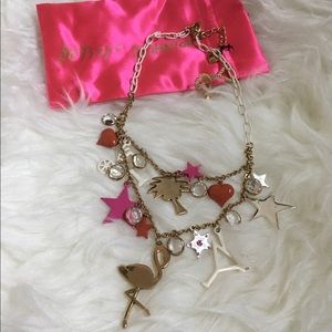 *RARE* Betsey Johnson Vintage Flamingo Necklace
