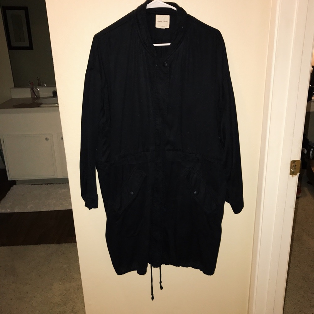 Silence + Noise Black Parka Jacket