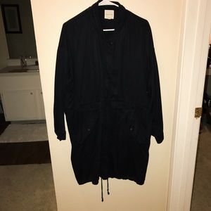 Silence + Noise Black Parka Jacket