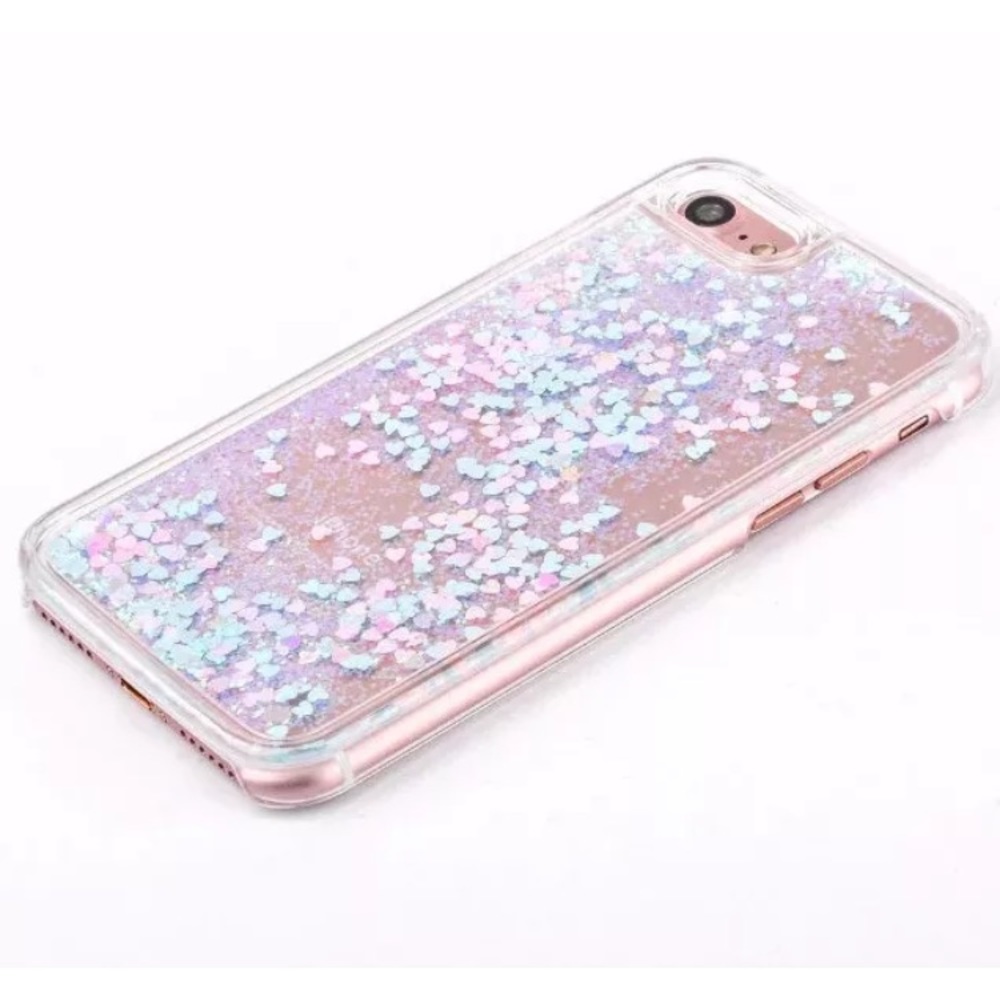 IPHONE 6/ 6s Case Blue Pink Liquid Hard Case