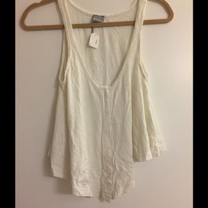 Off-white Semi-Crop tank
