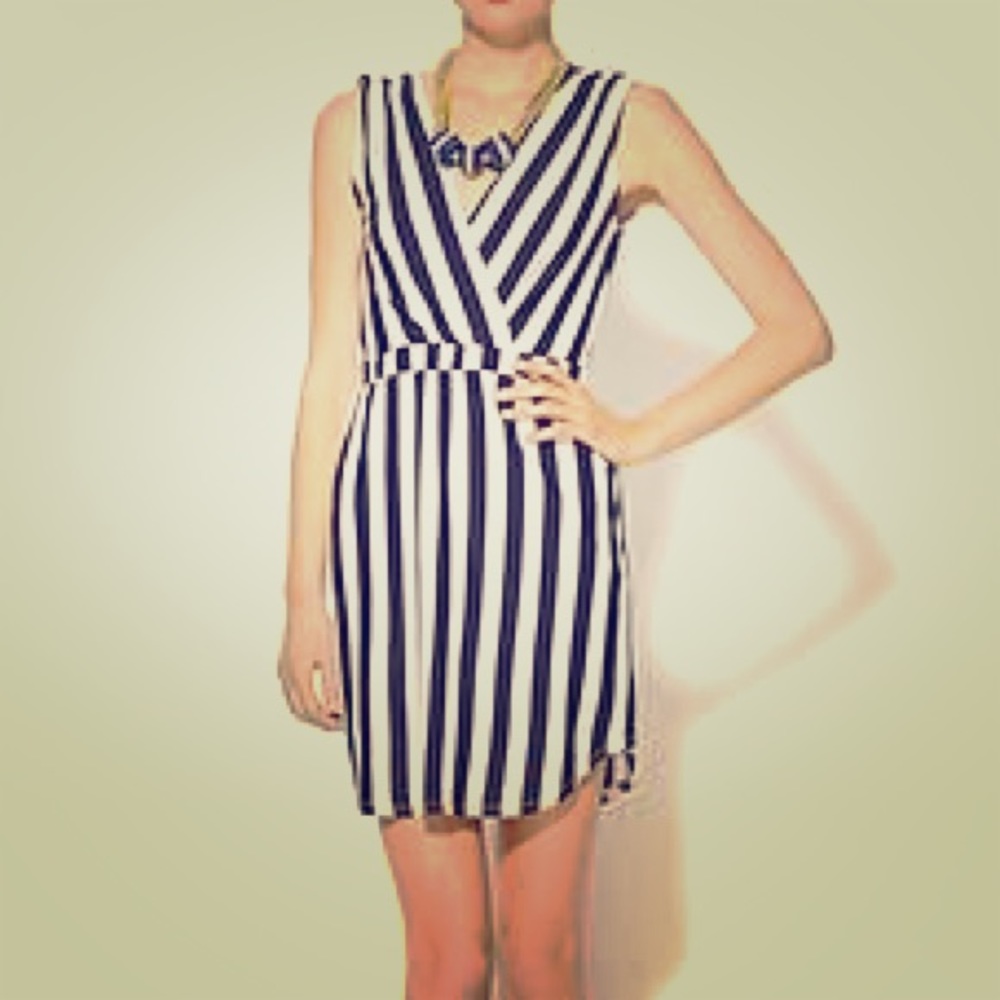 BNWT Sexy Michael Stars stripe dress size L